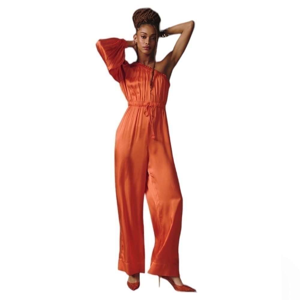 Farm Rio One Shoulder Jumpsuit